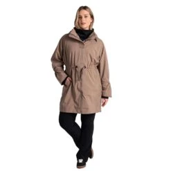 LOLE Women's Piper Oversized Rain Jacket - Fossil