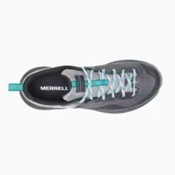 Merrell Women's MQM 3 Trail Running Shoe - Charcoal/Teal- Regular (B) -Optimal Sportswear Store MRLW J135534 032221 S22 TOP