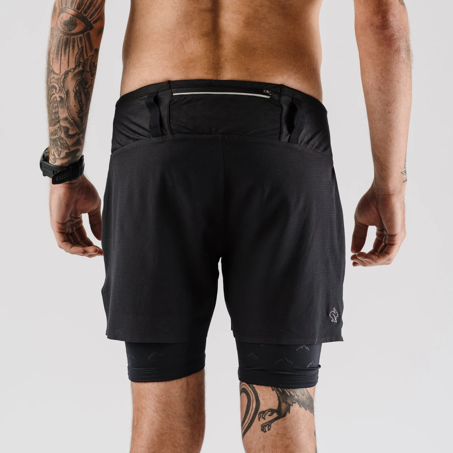 Men's Shredders 2-in-1 5in Short - Black 6 Men's Shredders 2-in-1 5in Short - Black - Image 4