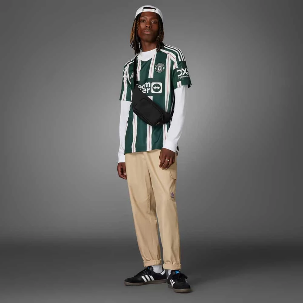 ADIDAS Men's Manchester United 23/24 Away Jersey - Green Night, Core White, Active Maroon 8 ADIDAS Men's Manchester United 23/24 Away Jersey - Green Night, Core White, Active Maroon - Image 6