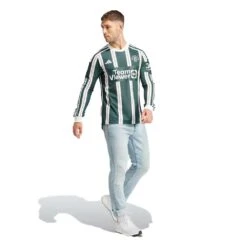 ADIDAS Men's Manchester United 23/24 Long Sleeve Away Jersey - Green Night/ Core White/ Active Maroon 11 ADIDAS Men's Manchester United 23/24 Long Sleeve Away Jersey - Green Night/ Core White/ Active Maroon -Optimal Sportswear Store Manchester United 23 24 Long Sleeve Away Jersey Green IA7223 25 model