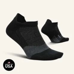 Feetures Unisex Merino 10 Cushion No Show Tab Socks - Charcoal -Optimal Sportswear Store Merino 13 1024x1024 67f89b17 2ea5 4913 94d2 34f0be264e8f