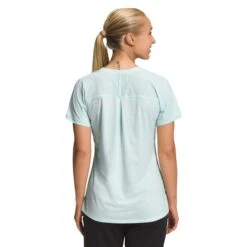 NORTH FACE Women's Dawndream Short-Sleeve- Skylight Blue Heather -Optimal Sportswear Store NF0A7WY4 N94 back 1
