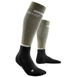 CEP Men's The Run Compression Socks 4.0 - Olive/Black