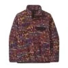 Patagonia Women's Lightweight Synchilla Snap-T Pullover - Fitz Roy Patchwork: Night Plum -Optimal Sportswear Store POS WBF23 25455 FPNI