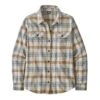 Patagonia Women's Long-Sleeved Organic Cotton Midweight Fjord Flannel Shirt - Fields: Natural 1 Patagonia Women's Long-Sleeved Organic Cotton Midweight Fjord Flannel Shirt - Fields: Natural -Optimal Sportswear Store POS WBF23 42405 FINL
