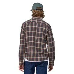 Patagonia Men's Cotton In Conversion Lightweight Fjord Flannel Shirt - Major: Ink Black -Optimal Sportswear Store POS WBF23 42410 MINB CS2