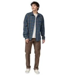 Patagonia Men's Cotton In Conversion Lightweight Fjord Flannel Shirt - Major: Tidepool Blue -Optimal Sportswear Store POS WBF23 42410 MTBL CM3