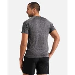 Men's Reign Tech Short Sleeve Shirt - Asphalt Heather 12 Men's Reign Tech Short Sleeve Shirt - Asphalt Heather -Optimal Sportswear Store PWA 5 ReignTechShortSleeve AsphaltHeather onmodel 2100x 1