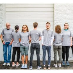 Unisex Run With Pride Short Sleeve Melange Shirt - Heather Grey -Optimal Sportswear Store PrideShirtOnBody