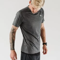 Men's EZ Tee Perf Short Sleeve Top - Charcoal -Optimal Sportswear Store RM158 10 3 1