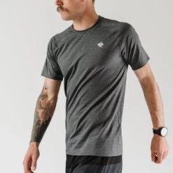 Men's EZ Tee Perf Short Sleeve Top - Charcoal -Optimal Sportswear Store RM158 10 4 1