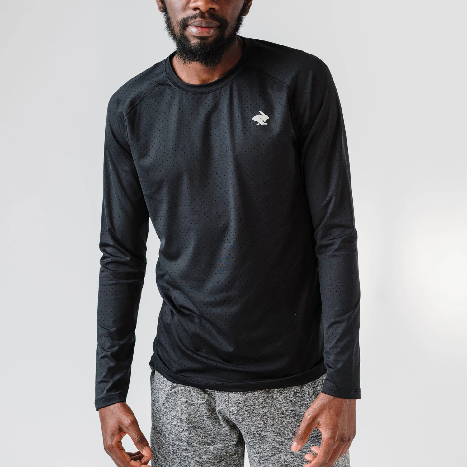 Men's EZ Tee Perf Long Sleeve Top - Black 3 Men's EZ Tee Perf Long Sleeve Top - Black