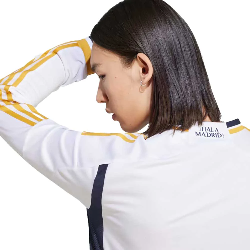 ADIDAS Men's REAL Madrid Long Sleeve Home Jersey - White - Image 7