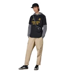 ADIDAS Men's REAL Madrid 3rd Jersey - Black 11 ADIDAS Men's REAL Madrid 3rd Jersey - Black -Optimal Sportswear Store Real Madrid 23 24 Third Jersey Black IN9846 HM5