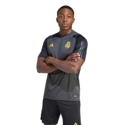 ADIDAS Men's REAL Tiro Train Jersey - Carbon 11 ADIDAS Men's REAL Tiro Train Jersey - Carbon -Optimal Sportswear Store Real Madrid Tiro 23 Training Jersey Grey IB0040 21 model
