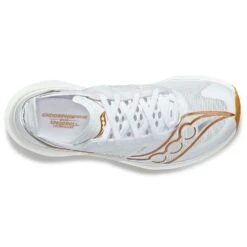 Saucony Women's Endorphin Elite Running Shoe- White/Gold- Regular (B) 10 Saucony Women's Endorphin Elite Running Shoe- White/Gold- Regular (B) -Optimal Sportswear Store S10768 13 3