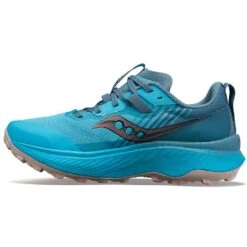 Saucony Women's Endorphin Edge Trail Shoe- Ocean/Loam- Regular (B) -Optimal Sportswear Store S10773 31 2