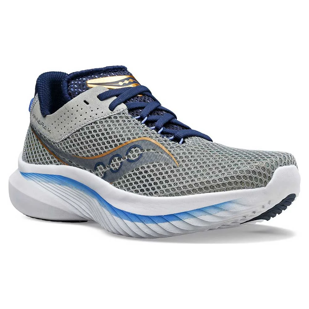 Saucony Women's Kinvara 14 Running Shoe- Fossil/Pool- Regular (B) 4 Saucony Women's Kinvara 14 Running Shoe- Fossil/Pool- Regular (B) - Image 2