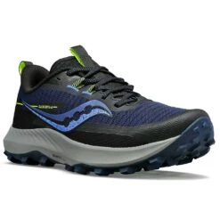 Saucony Women's Peregrine 13 Trail Running Shoe - Night/Fossil - Regular (B) -Optimal Sportswear Store S10838 15 5