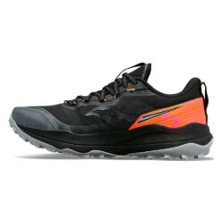 Saucony Men's Xodus Ultra 2 Trail Running Shoe - Black/ViZiOrange - Regular (D) -Optimal Sportswear Store S10843 05 2