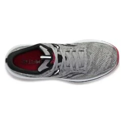 Saucony Men's Omni 21 Running Shoe - Alloy/Garnet- Wide (2E) -Optimal Sportswear Store S20763 20 3