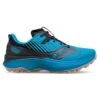 Saucony Men's Endorphin Edge Trail Shoe- Ocean/Black- Regular (D) -Optimal Sportswear Store S20773 31 1