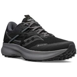 Saucony Men's Ride 15 Tr Gtx Trail Shoe - Black/Charcoal 8 Saucony Men's Ride 15 Tr Gtx Trail Shoe - Black/Charcoal -Optimal Sportswear Store S20799 10 5