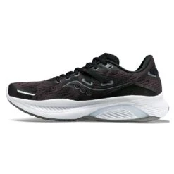Saucony Men's Guide 16 Running Shoe- Black/White- Regular (D) -Optimal Sportswear Store S20810 05 2