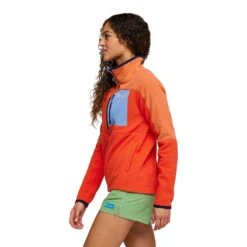 Cotopaxi Women's Abrazo Half-Zip Fleece Jacket - Nectar/Canyon -Optimal Sportswear Store S23 W Abrazo Half Zip Fleece Jacket Nectar Canyon 3 1