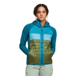 Cotopaxi Women's Capa Insulated Hooded Jacket - Gulf/Pine 14 Cotopaxi Women's Capa Insulated Hooded Jacket - Gulf/Pine -Optimal Sportswear Store S23 W Capa Hybrid Insulated Hooded Jacket Gulf Pine 4