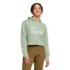 Cotopaxi Women's Do Good Organic Crop Pullover Hoodie - Silver Leaf -Optimal Sportswear Store S23 W Do Good Organic Crop Sweatshirt Silver Leaf 2