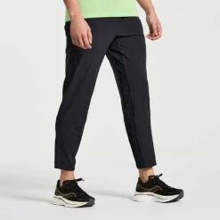 Saucony Men's Boston Woven Pant - Black -Optimal Sportswear Store SAM800348 BK 3