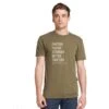 Unisex Farther Faster Stronger Better Together Triblend Short Sleeve Tee - Military Green