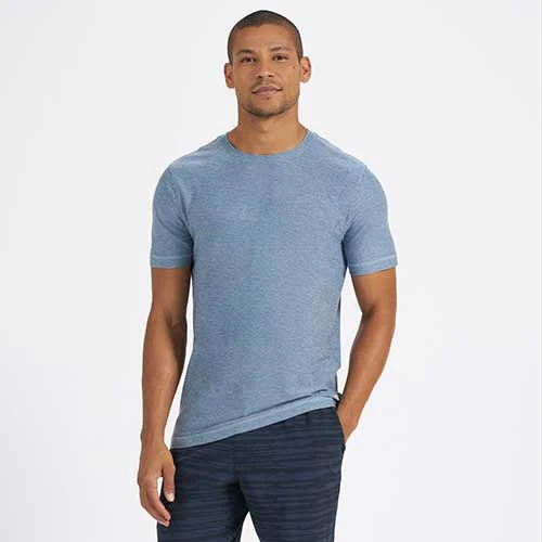 Vuori Strato Tech Tee - Cloud Heather 4 Vuori Strato Tech Tee - Cloud Heather - Image 2