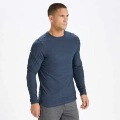 Vuori Men's Long-Sleeve Strato Tech Tee - Navy Heather 8 Vuori Men's Long-Sleeve Strato Tech Tee - Navy Heather -Optimal Sportswear Store V178HNV 2 2048x 722825dd eb37 4fa1 bc6e d5865c292d67