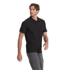 Vuori Men's Strato Tech Polo - Black -Optimal Sportswear Store V188BLK SP23 M ECOMM TOPS DETAIL 4118 1x1 b78e823e 36c1 4c7b bd0c 17d064984ee7