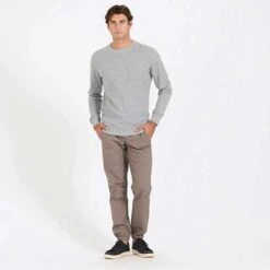 Vuori Men's Jeffreys Pullover - Heather Grey -Optimal Sportswear Store V218HTG 4 1200x crop center jpg