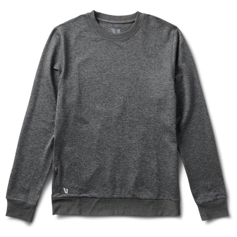 Vuori Men's Ponto Performance Crew - Charcoal Heather 3 Vuori Men's Ponto Performance Crew - Charcoal Heather