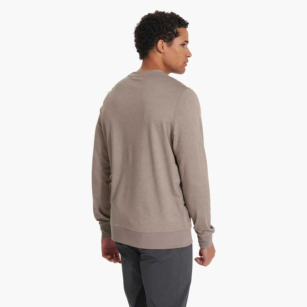 Vuori Men'sPonto Performance Crew - Walnut Heather 7 Vuori Men'sPonto Performance Crew - Walnut Heather - Image 5