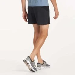 Vuori Men's Course Run Short - Black -Optimal Sportswear Store V376BLK 1698 1200x crop center jpg