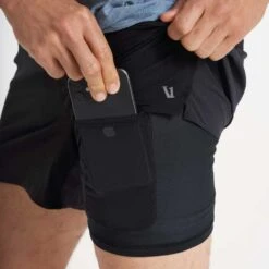 Vuori Men's Course Run Short - Black -Optimal Sportswear Store V376BLK 1703a 1200x crop center jpg