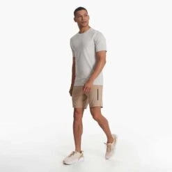 Vuori Men's Sunday Performance Shorts - Camel Heather -Optimal Sportswear Store V381CMH SP23 M ECOMM SHORTS FULL 3180 1X1 09f393db 12b9 4153 926d d387cb7786ee 1200x crop center jpg
