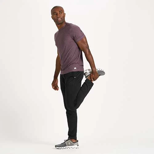 Vuori Men's Ponto Performance Pant - Black Heather 7 Vuori Men's Ponto Performance Pant - Black Heather - Image 5