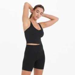 Vuori Women's Halo Performance Crop - Black Heather 13 Vuori Women's Halo Performance Crop - Black Heather -Optimal Sportswear Store VW1005HBK 8113 1200x crop center jpg