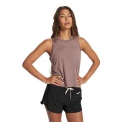 Vuori Women's Energy Top - Hazel Heather -Optimal Sportswear Store VW123HAH FA23 W ECOMM TOPS FRONT TOPS 3