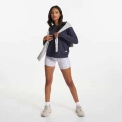 Vuori Women's Long Sleeve Halo Crew - Midnight Heather -Optimal Sportswear Store VW241HMD SP23 W ECOMM FLEECE DETAIL 2537 1x1 0d176010 9ae7 4d7a b672 a06db4d2dfbb 1200x crop center jpg