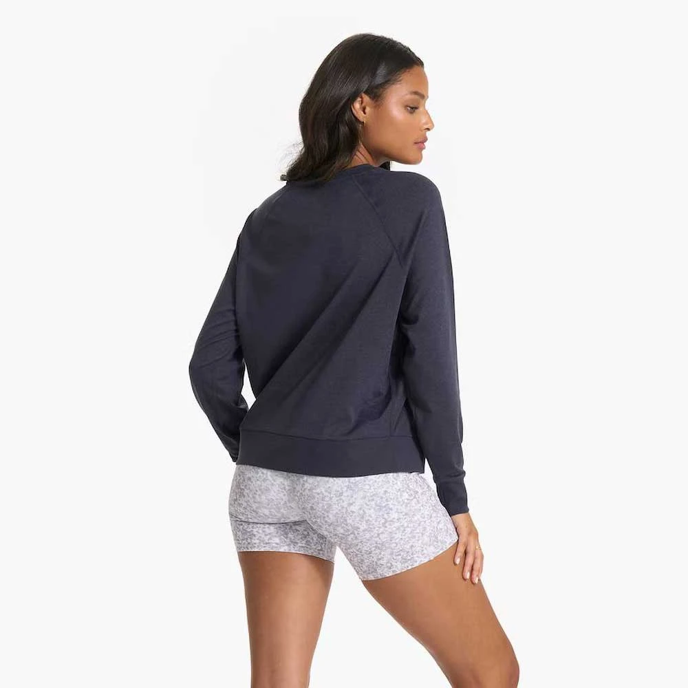 Vuori Women's Long Sleeve Halo Crew - Midnight Heather - Image 4