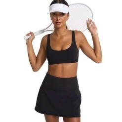 Vuori Women's Volley Skirt - Black 8 Vuori Women's Volley Skirt - Black -Optimal Sportswear Store VW3005BLK SP22 W ECOMM FULL 8019