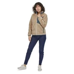 Patagonia Women's Classic Retro-X Jacket - Dark Natural With Plume Grey -Optimal Sportswear Store WBF22 23074 DNPG MAB3